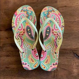 Vera Bradley Paisley Flip-Flips